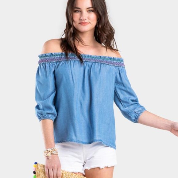 Francesca's | NWT Dianna Off The Shoulder Blouse - Picture 4 of 10